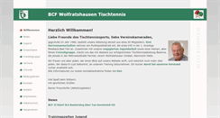 Desktop Screenshot of bcf-tischtennis.de