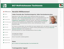 Tablet Screenshot of bcf-tischtennis.de